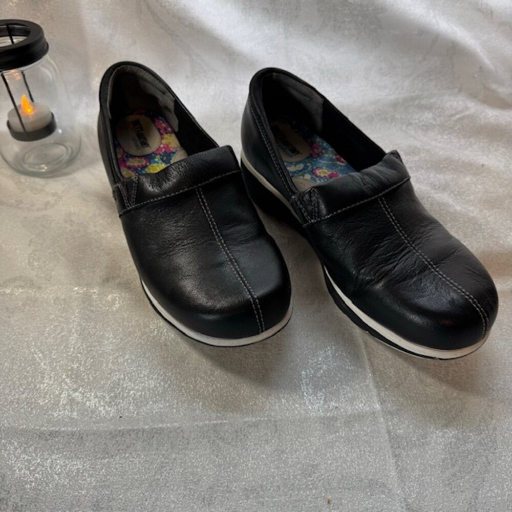 Greys Anatomy Black Soft Walk Meredith Slip On Shoes Clogs 8M